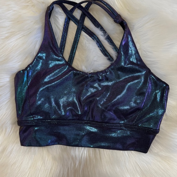 BuffBunny Rosa Sports Bra V2 in Mood Ring Holographic - Size M - Picture 3 of 9